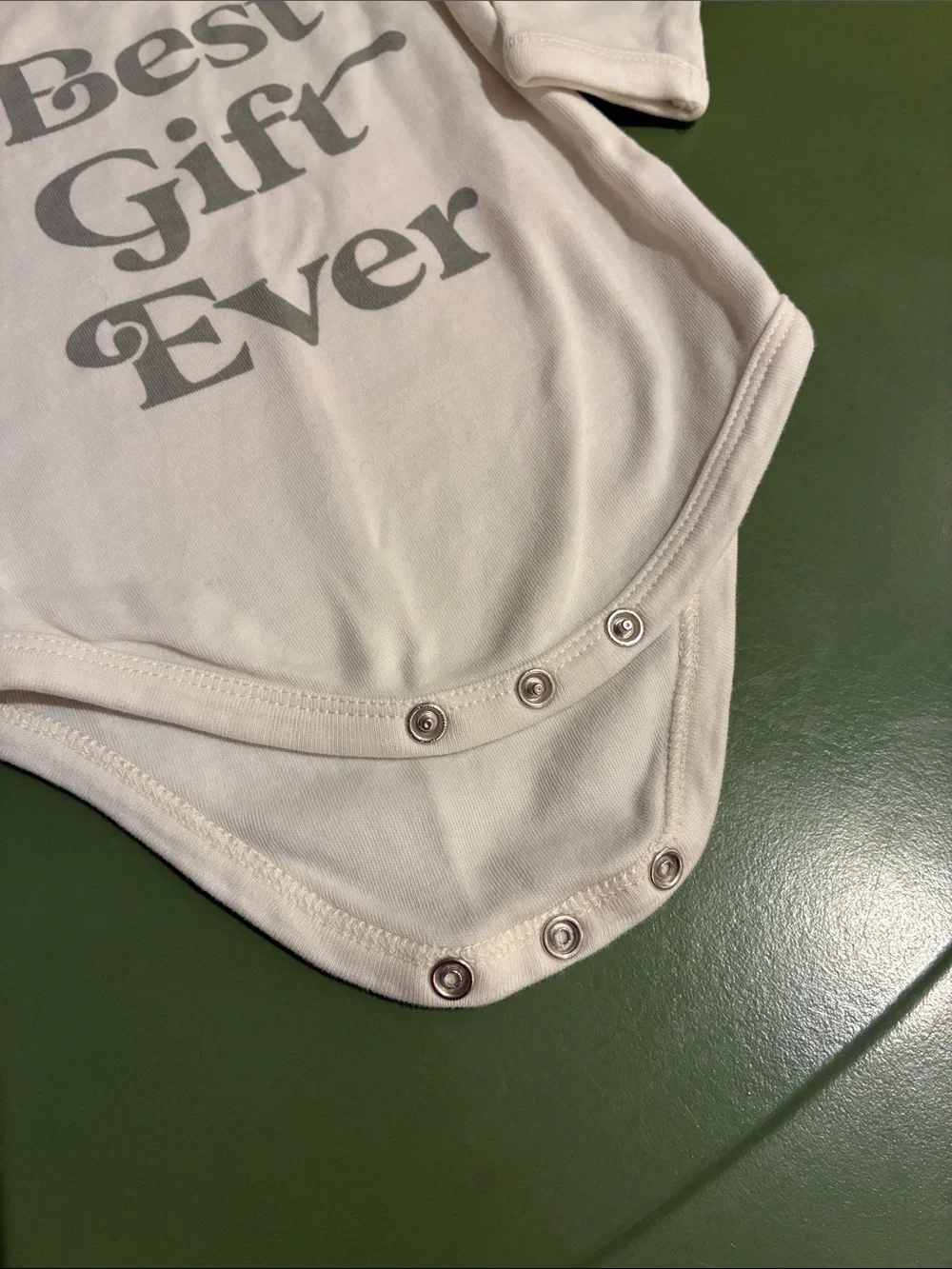 Cream Long-Sleeve Baby One-Piece Bodysuit — Best Gift Ever